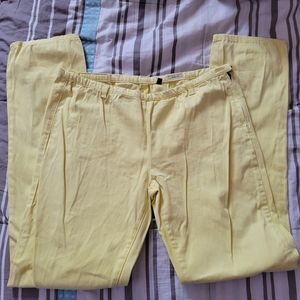 Desigual Yellow Slim Fit Pants